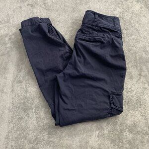 Lauren Ralph Lauren Pants Womens 00 Blue Micro-Sanded Twill Cargo Black Label